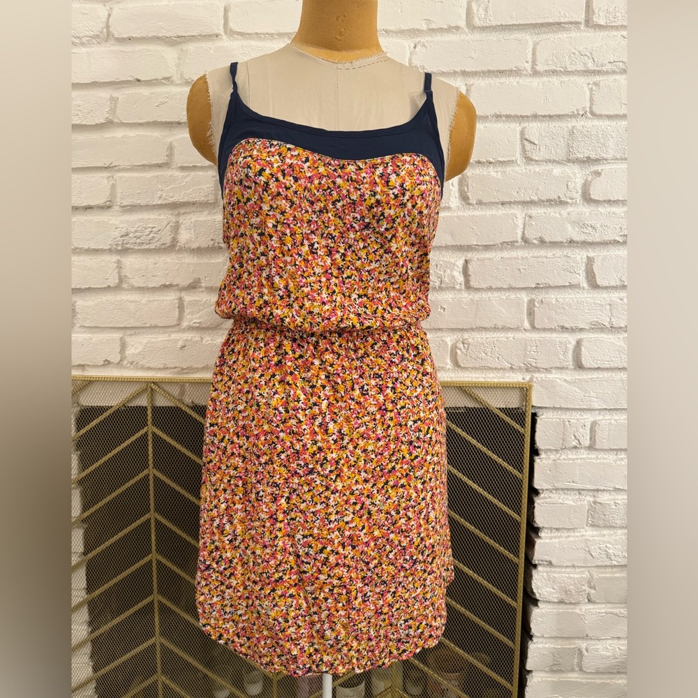 NWT Splendid Small Waisted Yoke  Floral Mini Dress